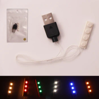 Led Light Set For Lego Building Block City Street 1set LED light battery box USB For lego /pin/ Creator House DIY Toys