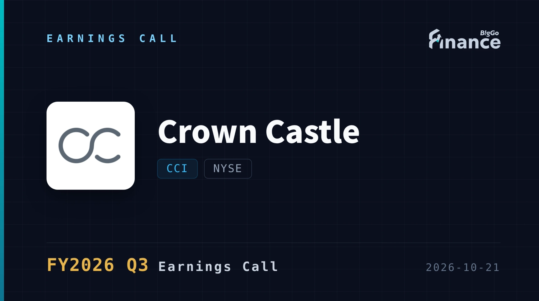 [Crown Castle Q3 2026 Earnings Call] Crown Castle Raises 2026 Guidance ...