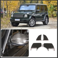 For 2019-2020 Mercedes-Benz G-Class W463 real carbon fiber car rearview mirror base cover sticker car exterior accessories