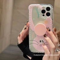 ins少女心粉色貓咪支架適用iphone12pro max蘋果11手機殼iphonex軟硅膠xsmax可愛xr日韓8plus女款全包防摔套