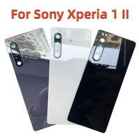 For Xperia 1 ii Back Glass For Sony Xperia 1 II Battery Cover Door Back Housing Rear Case Replacement Parts XQ-AT51 , XQ-AT52