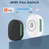 Tuya Remote Control Voice Control For Smart Life App Ceiling Fan Controller Mini Fan Switch Smart Intelligent Scenes Smart Life