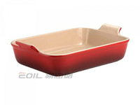 Le Creuset 長方形焗烤盤 櫻桃紅 19 x13.5 cm【299免運領券再享折扣】