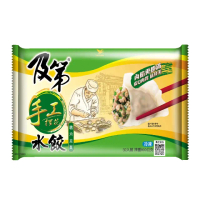 【跨店任選】及第 冷凍豬肉韭菜手工捏花水餃(約32顆/包)
