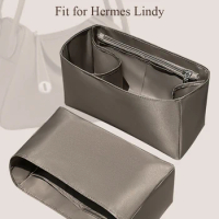 Purse Organizer Insert for Hermes Lindy Mini/26/30/34 Handbag Small Bag Organizer Multiple Pockets Storage Zipper Purse Insert