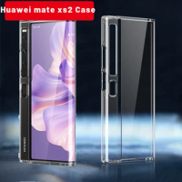 Glossy Transparent Case for Huawei Mate XS 2 Hard PC Clear Shockproof Back Cover for Huawei Mate XS2