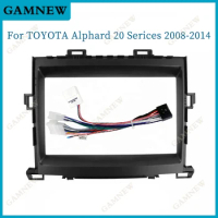 9 Inch Car Radio Fascia Frame Adapter Canbus Box For Toyota Alphard 20 Series Vellfire Android Radio Dash Fitting Panel Kit
