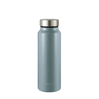 【Peacock 日本孔雀】商務休閒 不鏽鋼保冷保溫杯600ML-灰藍(輕量化設計)(保溫瓶)