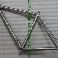Hot sale titanium road bike frame with Coupler, custom titanium bicycle frame with brushed, cheap titanium road frame 700C wheel