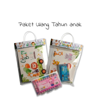 SOUVENIR Ulang Tahun Anak PAKET BUKU MEWARNAI Best Quality