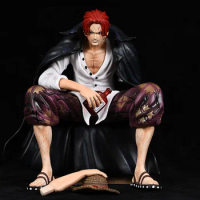 One Piece Shanks Figure Film Red Yonko Red Hair Anime Figure Pvc Statue Figurine Toys Christmas Gift Decoration Model Doll