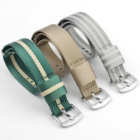 Onthelevel Smooth Nylon Strap 20mm 22mm Seatbelt Long Strap For Omega For Daniel Wellington Watch Accessories #D