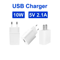10.5W 5V 2.1A USB Wall Charger Charger Travel Plug Cube Power Adapter For iPhone 15 13 12 11 Galaxy S7 S6 S5 Edge LG HTC Huawei