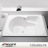 【JTAccord 台灣吉田】T-121 嵌入式壓克力空缸(座椅式浴缸)