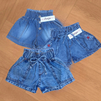 Celana HotPants Jeans Anak Perempuan umur 1-7 tahun | S M L XL XXL Biru Bayi Cewek