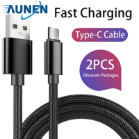 Type C Cable for Samsung Xiaomi Redmi Note 8Pro Huawei OPPO VIVO Phone Accessories Fast Charging USB C Cable Charger USB Cable
