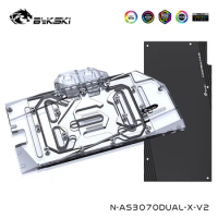 Bykski Watercooler For ASUS DUAL/TUF RTX 3060TI/3070 8G GAMING ,Full Cover Copper Water Block, N-AS3070DUAL-X-V2