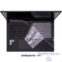 TPU laptop Keyboard Cover skin Screen film Protector For ASUS ROG Strix SCAR 17 SE G733CX (2022) 2022 17.3 inch Gaming laptop