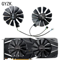 New For ASUS GeForce RTX2060 2070 2080 8GB DUAL OC Graphics Card Replacement Fan FDC10U12S9-C T129215SU