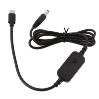 สายเคเบิลปรับแรงดันไฟฟ้า USB C ถึง 3.5x1.35 มม., 4.0x1.7 มม., 4.0x1.7 มม., 5.5x2.5 มม., 5V, 9V, 12V,