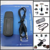 Wireless Receiver musik CK-02 USB+Kabel audio