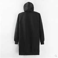 【巴黎精品】連帽外套休閒夾克-個性暗黑系中長款寬鬆男外套a1an32