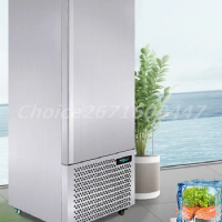 Commercial Stainless Steel 12 Plate Cold Freezer Refrigerator 356l Fast Cooling Blast Freezer -40℃ Low-Temperature Freezer