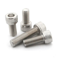 M4 series 30pcs Stainless steel hex socket screws M4*35/40/45/50-80 mm cylinder head bolt, cup head screws