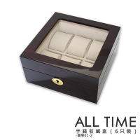 PARNIS BOX 紅褐鋼琴烤漆六只裝手錶收藏盒(鋼琴01-2)