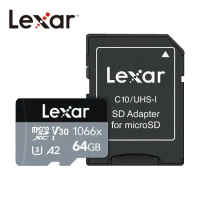 【Lexar 雷克沙】Professional 1066x MicroSDXC UHS-I U3 A2 64G記憶卡