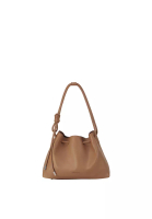 RABEANCO ELIANA Knotty Ruched Two-Way Bag - Toffee