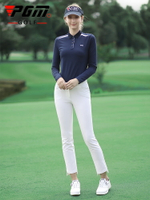 PGM高爾夫女士長袖上衣 春夏季舒適時尚t恤 2021新品百搭顯瘦服裝