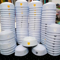 ( grosir 10 pcs) peci songkok kopiah malaysia peci terompah malaysia super Putih  Dewasa Muslim peci