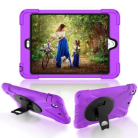 For iPad 2 / 3 / 4 Shockproof Kids Protector Case For iPad2/3/4 Heavy Duty Silicone Hard Cover kickstand design Hand brace