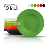 Piring Makan Melamin 10 Inch - Piring Melamin - Piring Melamine Toptree Putih