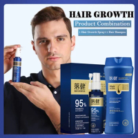 Hair Regrowth Treatment Shampoo Fast Hair Growth Essence Oil Spray Anti Hair Loss Products Thickner Hair Serum Hair Care Set