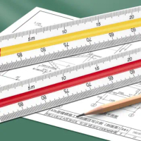 30cm Triangular Scale Ruler Stationery Measuring Drawing Architect Ruler Technical Drawing Ruler Engineer