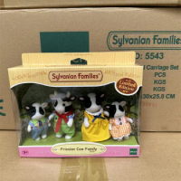 Genuine Sylvanian Families forest blind bag doll clothes Villa capsule toy furniture cow family