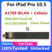 For iPad Pro 10.5 inch WLAN + Cellular A1709 Motherboard With / No Touch ID Logic Board Clean iCloud 64GB 128GB 256GB Full Chips