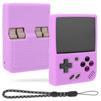 Silicone Protective Case Game Console Cover Sleeve for MIYOO MINI Plus(Purple)