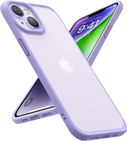 【日本代購】TORRAS 手機殼 半透明 美軍MIL規格 iPhone 14/13 紫色