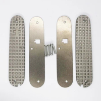 1 Pair Custom Made Titanium Alloy Scales for 91mm Victorinox Swiss Army Knife Scales for SAK 91 mm