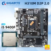 GIGABYTE H310M Motherboard Package H310M D2P With Core i5 9400F Processor combination support DDR4 M.2 Pci-E 3.0 i5 9400F CPU