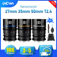 Venus Optics Laowa Nanomorph 27mm 35mm 50mm T2.4 1.5x S35 Anamorphic Lens for DJI DL Canon RF-S Canon EF Fuji X Leica L Nikon Z