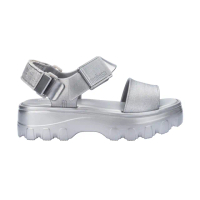 【Melissa】LOGO扣飾厚底涼鞋(銀色)