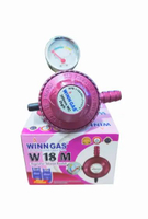 Regulator kompor gas WINN GAS + AMPERE METER W18 M