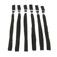6pcs Black Wrist Straps Hand Wristband Crutch Cane Ropes for Hiking Walking Pole Sticks Accessories