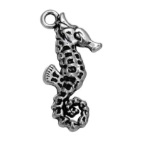 2018 antique silver plated animal sea horse charms charms for jewelry making