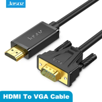 Jasoz HDMI to VGA Cable 1080P HDMI Male to VGA Male Video Converter Cord VGA Adapter For PC Monitor HDTV Xbox Projector PS4