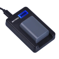 1Pc 1100mAh NB-2L NB 2L NB2L NB 2LH Camera Li-ion Battery + LCD USB Charger for Canon DC310 DC320 DC330 DC410 DC420 HV20 HG1